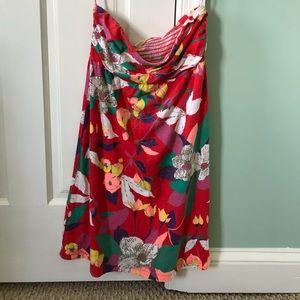 Strapless Floral Roxy Dress